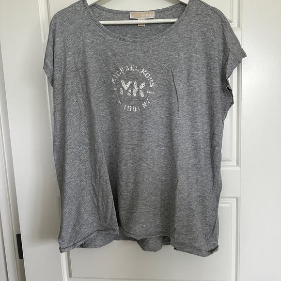Michael Kors Heather Gray Tee - Picture 1 of 4